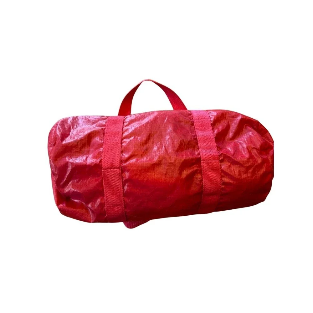 Marlboro Vintage Duffle Bag Red Nylon Unisex One Size